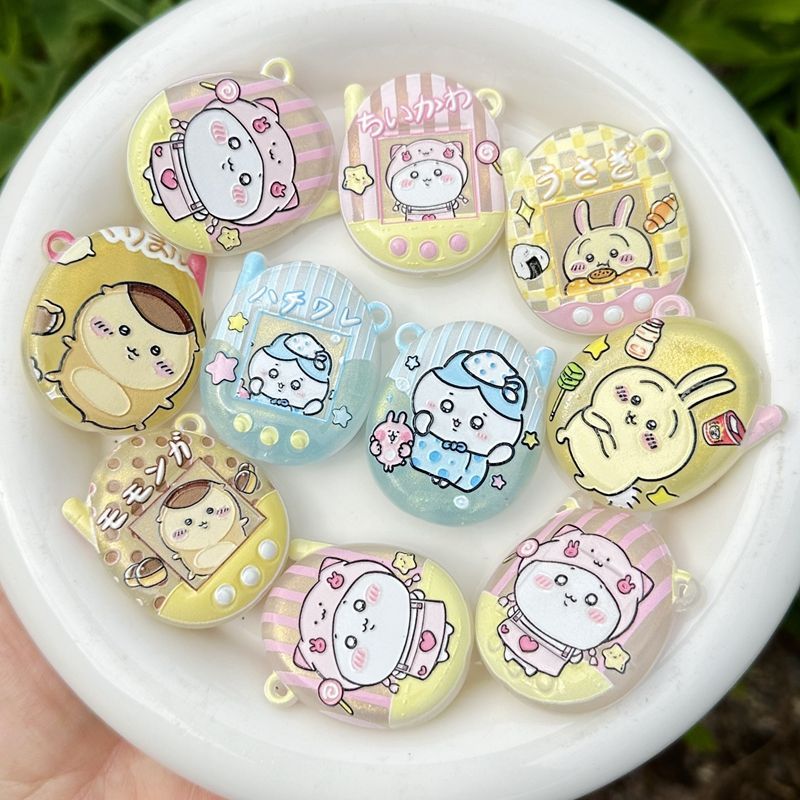 Phone Accessories And Electronics - Cartoon Luminous Printed Chiikawa Hole Keychain