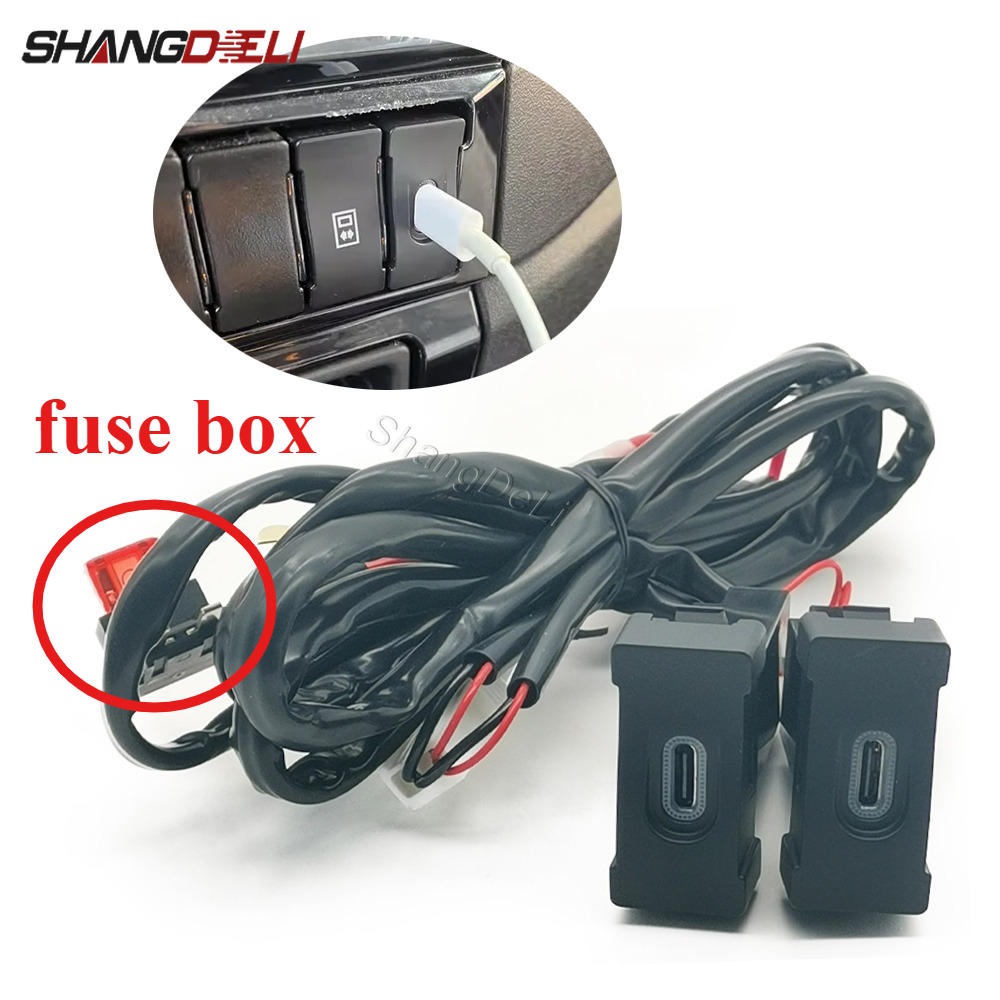 Phone Accessories Types - 1PC Car Dual Type C PD
