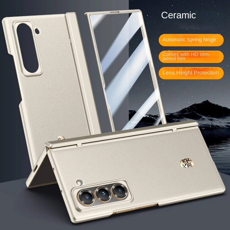 Tempered Glass Screen - Luxury Business Leather with Screen Tempered