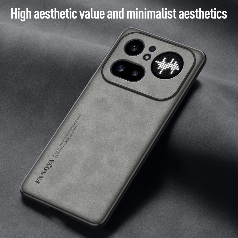 Luxury Sheepskin PU Leather Ph - Phone Accessories Nothing recension och pris