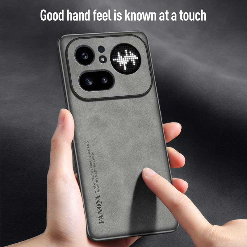 Luxury Sheepskin PU Leather Ph - Phone Accessories Nothing recension och pris
