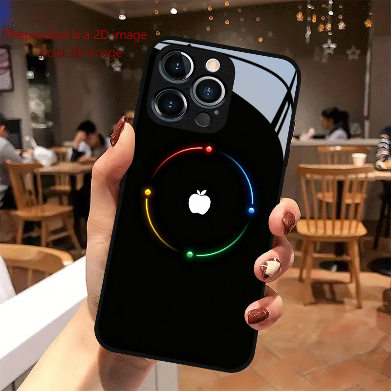 PROTECT Colorful Apple Pattern - Tempered Glass Screen recension och pris