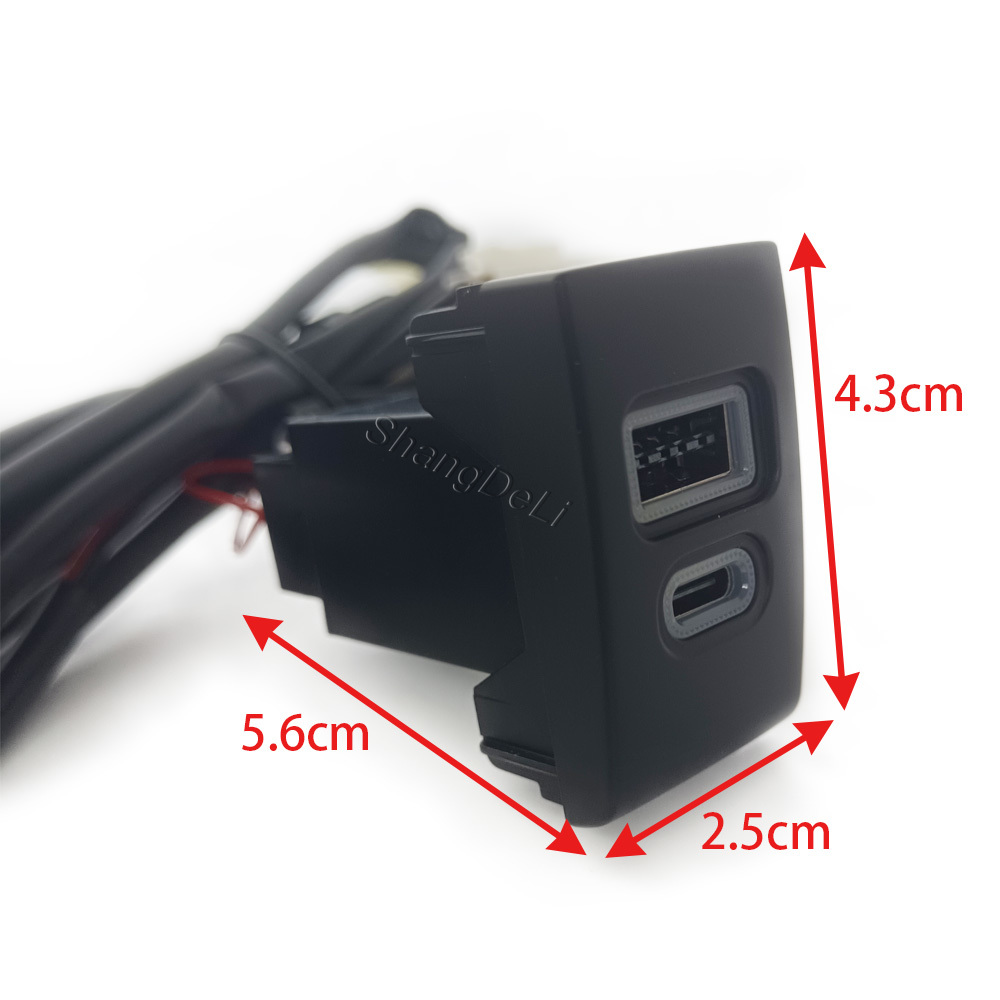 1PC Car Charger Socket QC3.0 D - Phone Accessories Types recension och pris