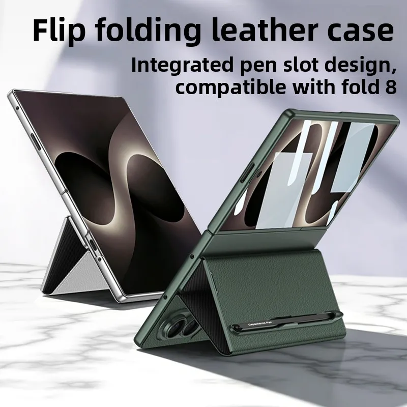 Luxury Business Flip Pen Slot  - Tempered Glass Screen recension och pris