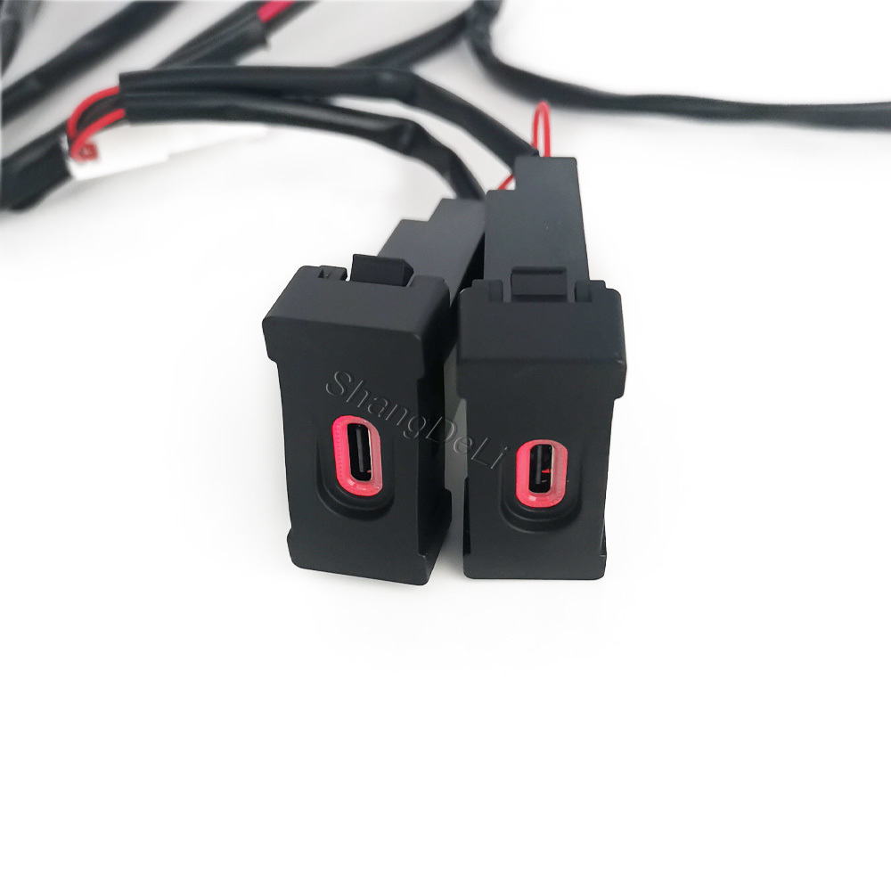 1PC Car Dual Type C PD Chargin - Phone Accessories Types recension och pris