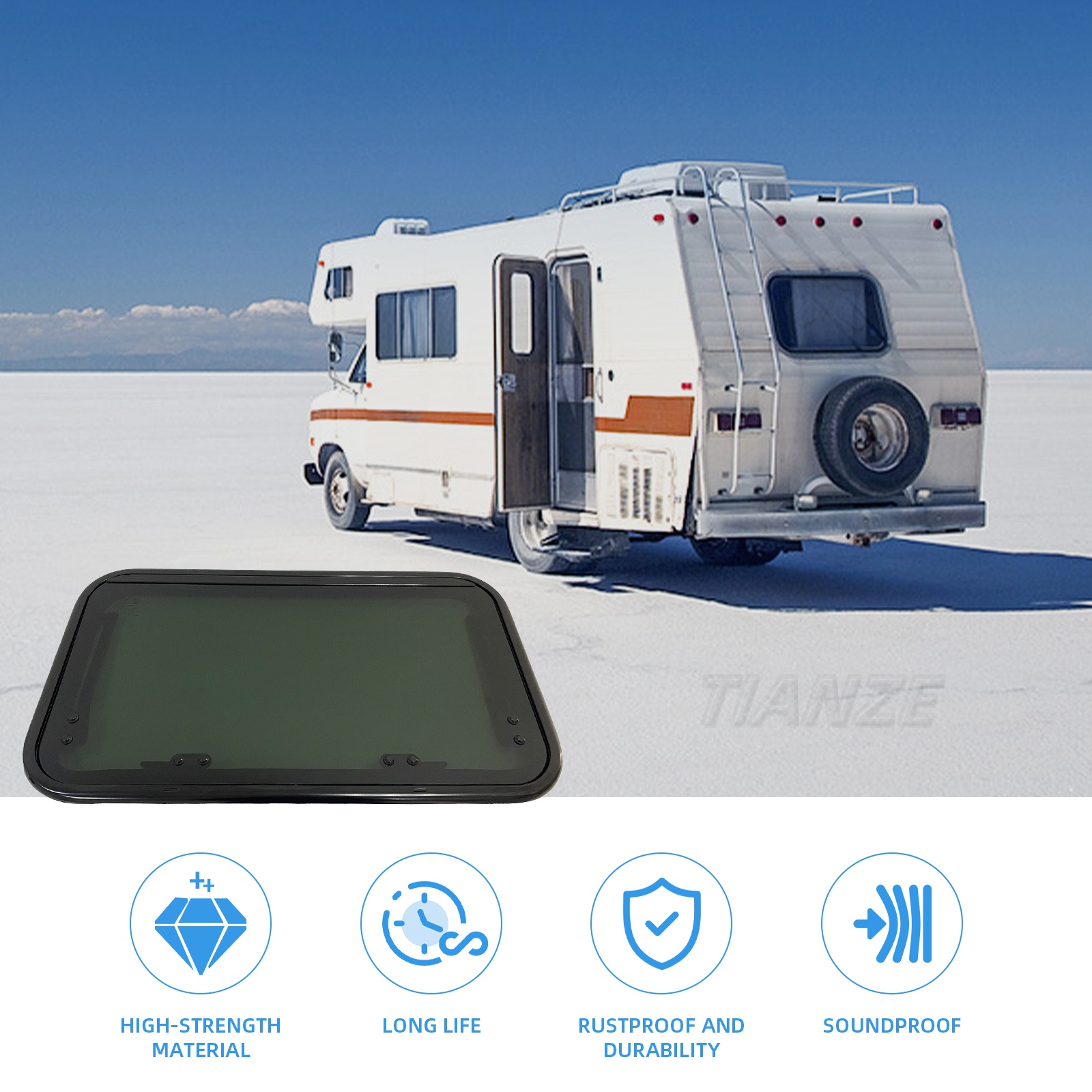 RV Accessories 762*508mm RV Si - Tempered Glass Screen recension och pris