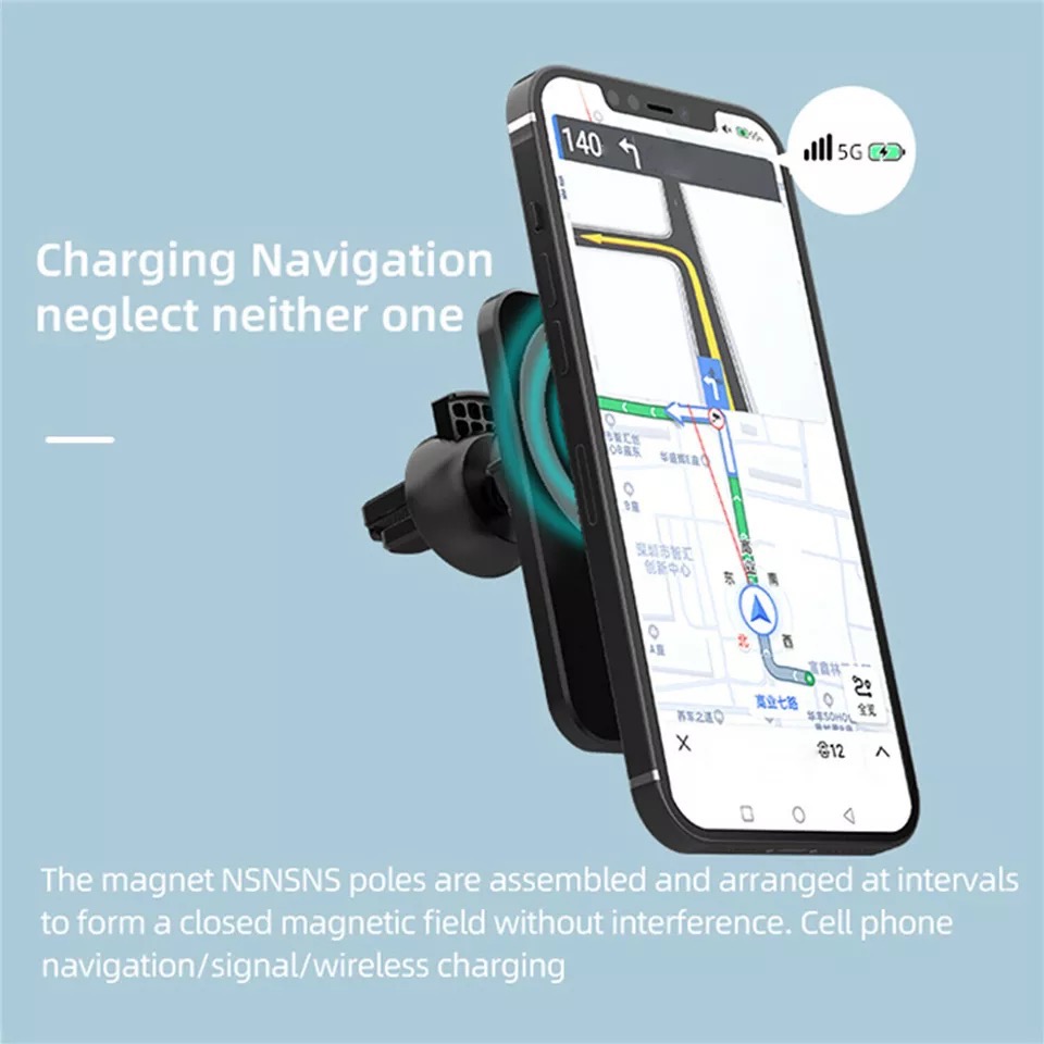 Wireless Charger Magnetic Car  - Phone Accessories Types recension och pris
