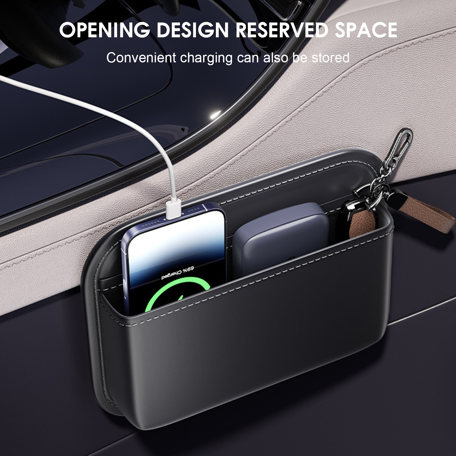 Simple Car Seat Side Pocket Or - Phone Accessories Organizer recension och pris