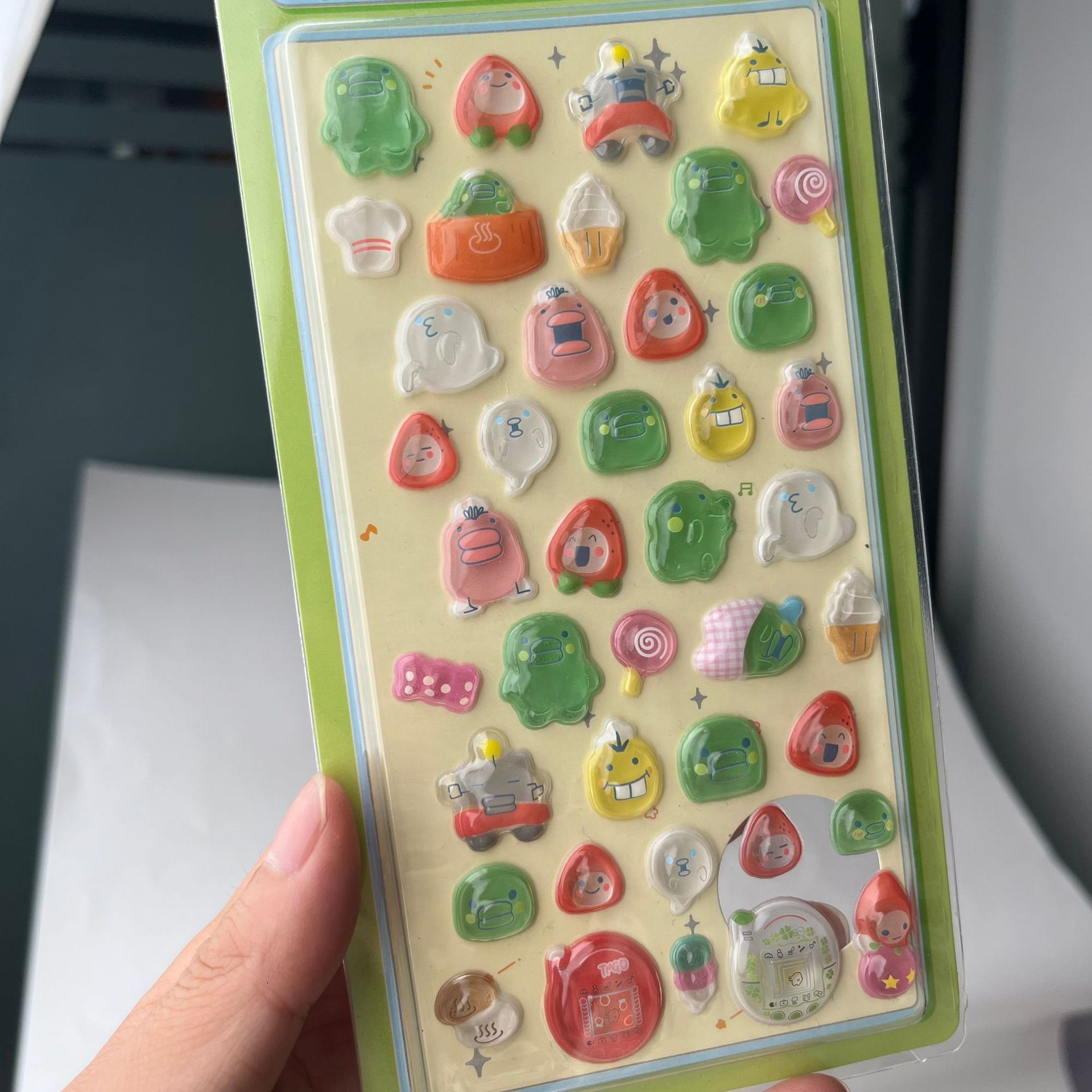 Cute Tamagotchi 3D Puffy Stick - Phone Accessories And Electronics recension och pris