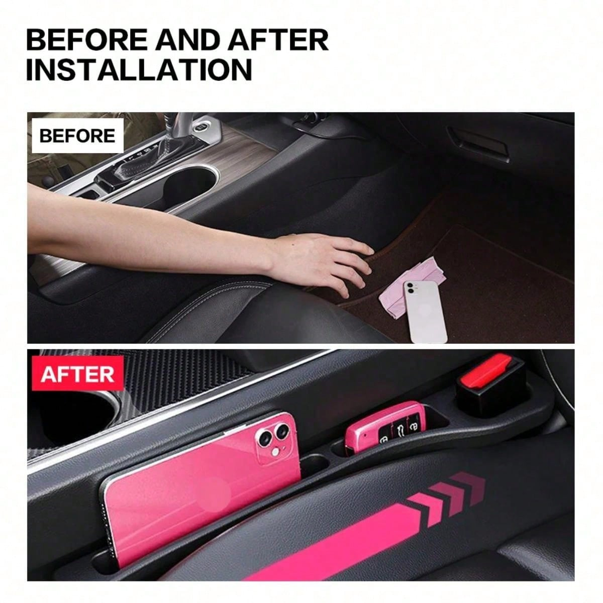 Car Seat Gap Filler Side Seam  - Phone Accessories Organizer recension och pris