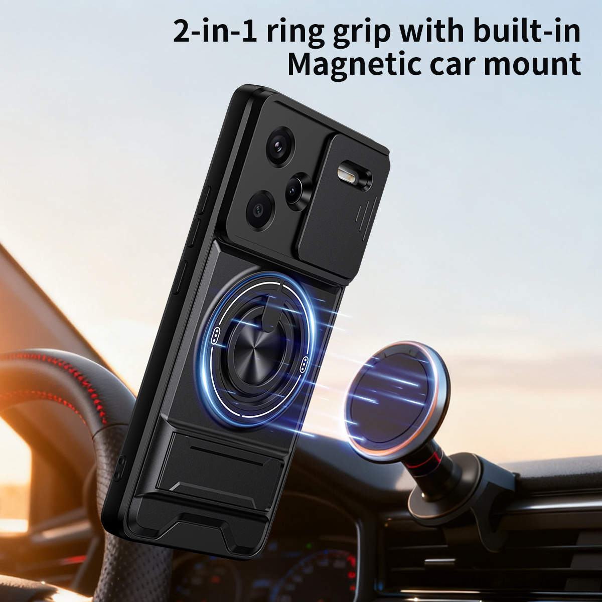 Lens Slide Camera Phone Case f - Phone Accessories Holder Car recension och pris