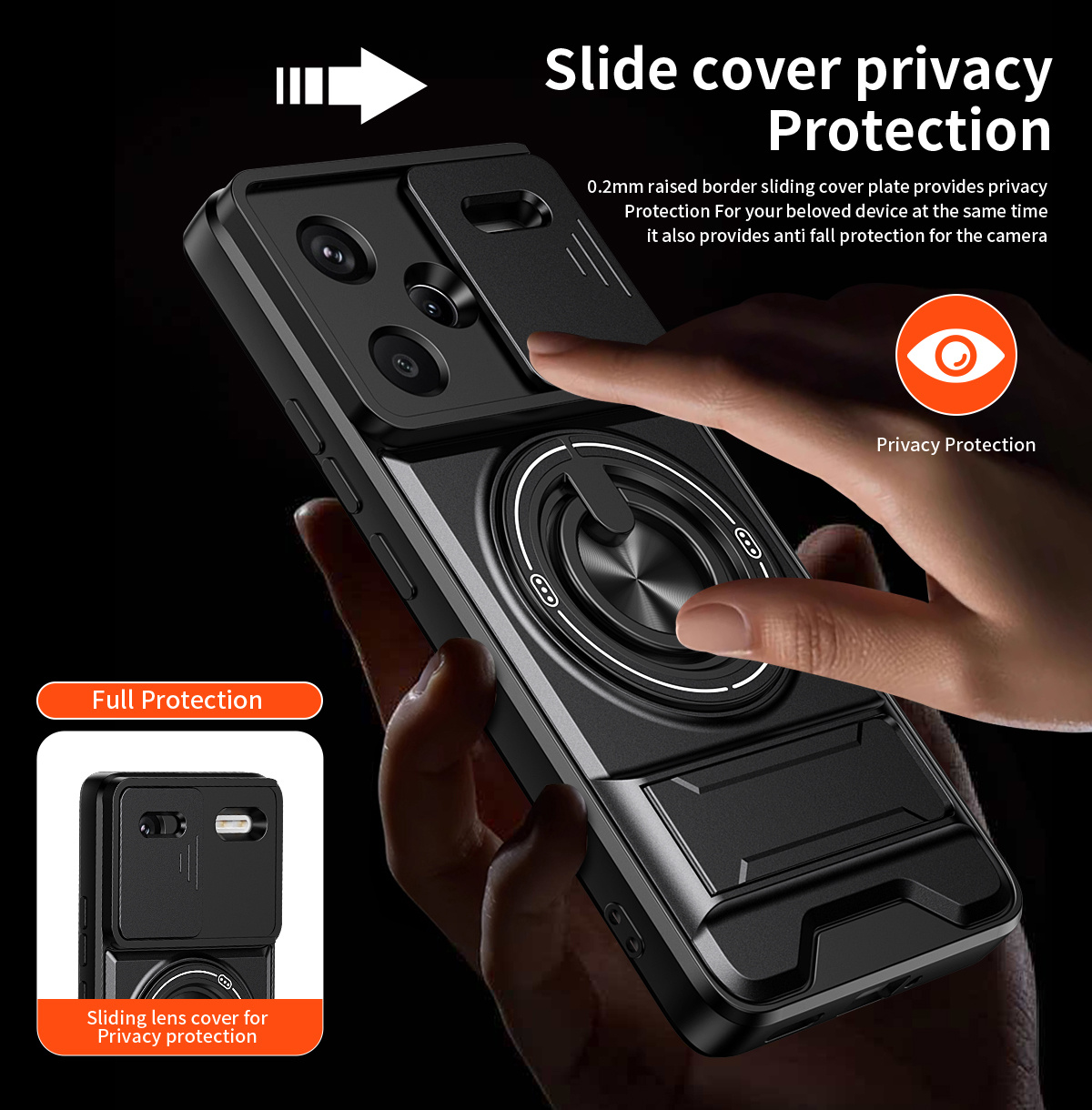 Lens Slide Camera Phone Case f - Phone Accessories Holder Car recension och pris