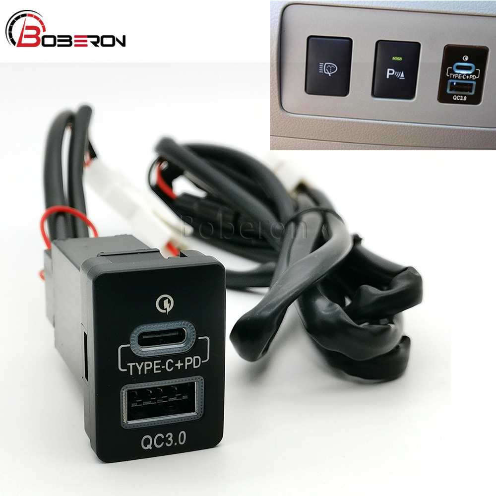 Blue LED QC3.0 USB Car Dual Ch - Phone Accessories Types recension och pris